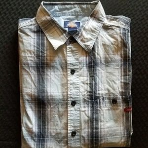 Dickies Men's Plaid Button Down (A1C)